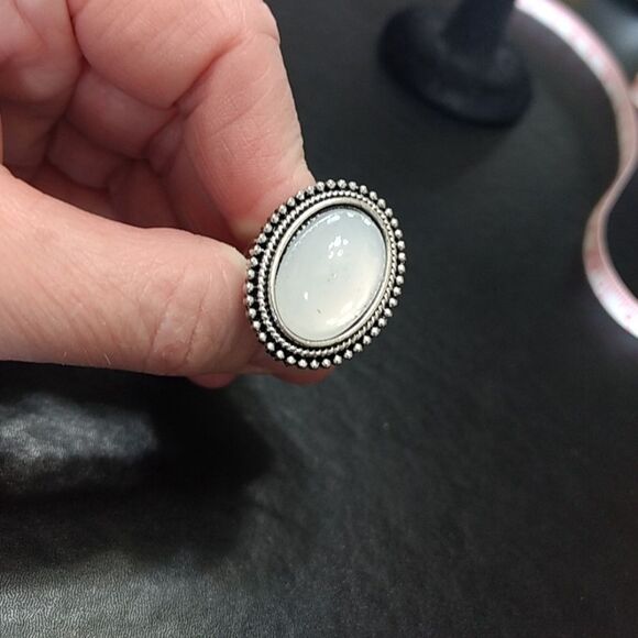 **Last Chance!! Final Sale** Silver tone white stone ring - Picture 7 of 7